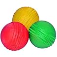 H.K.SPORTS Cricket Rubber Ball, Color May Very Pack of 3