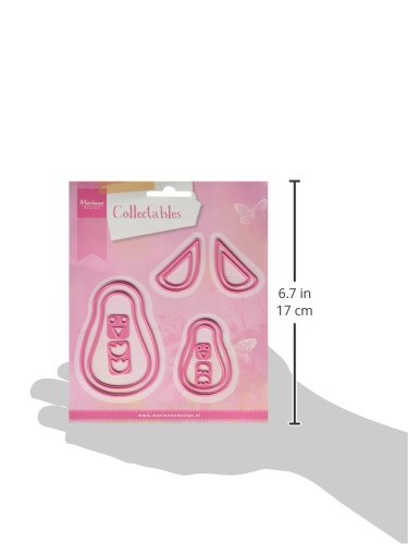 Marianne Design COL1331 Collectables Pinguin – Stempel und Stanzschablone für die Kartengestaltung und Scrapbooking, Metal, rosa, 4 x 6,5 x 0,4 cm - 2