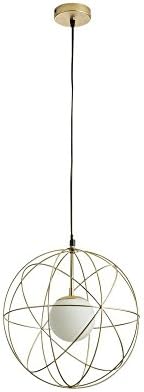 Metal Wire Sphere Pendant Light Gold Living Room Bedroom Dining Room