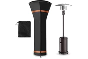 Erato Patio Heater Cover, Outdoor Garden Heater Covers, Waterproof Windproof UV Resistant All Weather 210D Patio Heater Protection Cover with Zipper