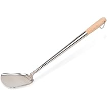 Cuillère à Wok En Acier Inoxydable MOESTA - Manche Long Pour Barbecue Ou Cuisine