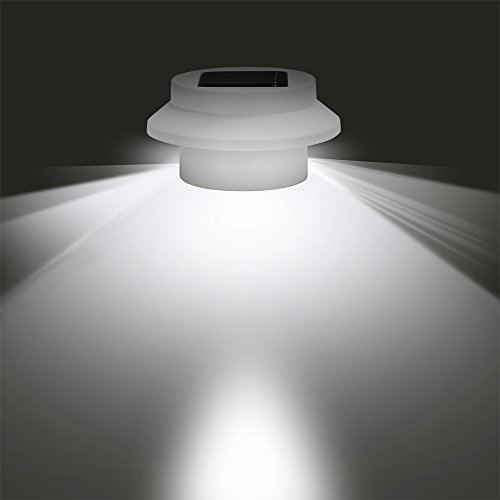 8x LED Solarlampe Wandleuchte Solarleuchte Außenleuchte Gartenleuchte Zaunleuchte Lampe - 4