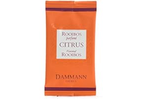 PASSERINI PASTICCERIA A MILANO DAL 1919 Dammann Rooibos Citrus - Té de rooibos con cítricos, sin teína, 24 bolsitas - Dammann Frères