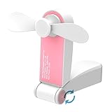 MINI HANDHELDVENTILATOR MIT STARKEM WIND - 1 Geschwindigkeiten angeboten, wie Sie brauchen. Ruhig bei hoher Geschwindigkeit; hergestellt aus 2 TPE-Klingen, verletzt die Hände beim Arbeiten nicht; Ein runder Schalter auf der rechten Seite, Kleiner aber feiner Taschenfächer, bringt Ihnen einen kühlenden Sommer.