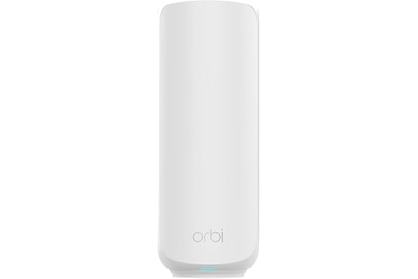NETGEAR Orbi série 370 | Satellite Mesh WiFi 7 | RBE370 | Fonctionne avec Orbi RBE372 et RBE373 | Jusqu'à 3.6 Gbits/s | Étend la Couverture jusqu'à 120 m² | Et 70 appareils | Dual-Band BE36000