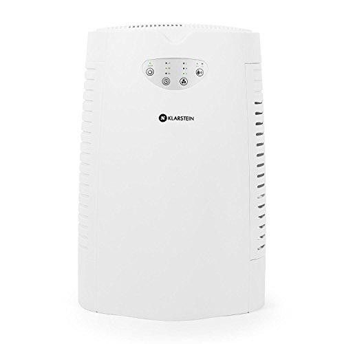Klarstein Vita Pure • Luftreiniger • Lufterfrischer • Radialventilator • Ionisator • UV-Beleuchtung • 35 Watt • 5-in-1 Filtersystem • 108 m³/h Luftdurchsatz • 3 Lüftungsstufen • 3-stufiger Timer • geräuscharm • Touch-Bedienung • für Allergiker • weiß - 3