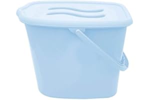 BUYONLINEFORBABY Baby Nappy Changing Dispose Diapers Laundry Waste Bin Storage Container with Lid Bathtub Water Bucket 12L (Blue)