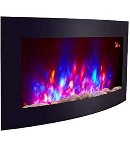Klarstein Wall Electric Fireplace, Indoor Stove Without Firewood