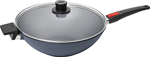 Woll 11034DPIL DPIL Diamond Lite Guss-Wok Induktion mit Glasdeckel Box und abnehmbarem Stiel, Durchmesser 34 cm, 11 cm hoch - 2