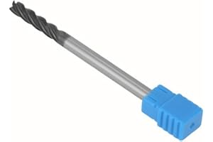 URPIZY Fraise d'extrémité en carbure de tungstène à tige extra longue 100 mm 4 mm CNC 4 cannelures CAE4-4X4 L100 mm HRC45, fraises à bout droit en carbure de tungstène