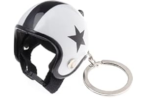 5665 PORTACHIAVE A FORMA DI CASCO PER MOTO SCOOTER BICI UNISEX REGALO ALLA MODA BIANCO