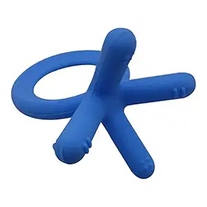 Chic Buddy teethers for Babies BPA Free Silicone Soft Baby Toys (3 6 9 12 Months Old,Blue)