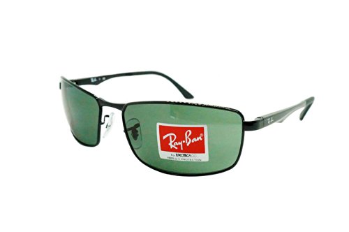 Preisvergleich Produktbild Ray Ban Unisex Sonnenbrille RB3498, (Gestell: Schwarz, Gläser: Grün Klassisch 002 / 71), X-Large (Herstellergröße: 64)