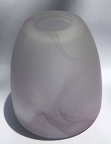 Lampenglas Lampenschirm Ersatzglas E14 95mm alabasterfarbig lila KK86