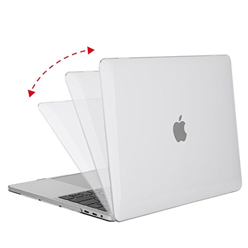 MOSISO Plastik Hartschale Schutzhülle Snap Case mit Silikon Klar Tastatur Schutz Abdeckung mit Screen Protector für NEUESTE MacBook Pro 13 Zoll (2016 Freisetzung) A1706 / A1708 mit/ohne Touch Bar and Touch ID, Schwarz - 2