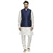 irin Blended Silk Koti (Waistcoat) And White Kurta Churidar For Men RS.2549.00