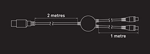 Gioteck - Cable De Carga Dual Para Mandos  PS4  Xbox One 