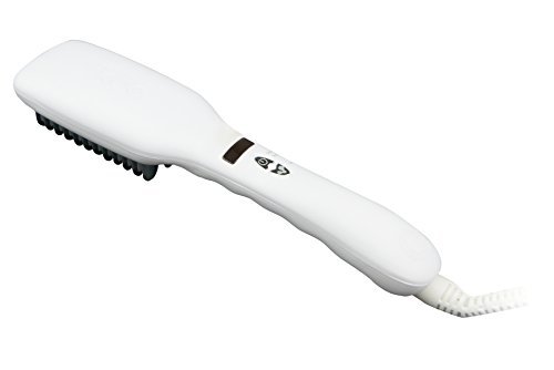 Innovative Glättbürste ikoo e-styler in Weiß mit glatten Keramik-Panels und revolutionärer Ionen Funktion gegen eine statische Aufladung der Haare inklusive 360 Grad drehbarem Kabel gegen Kabelgewirr - 6