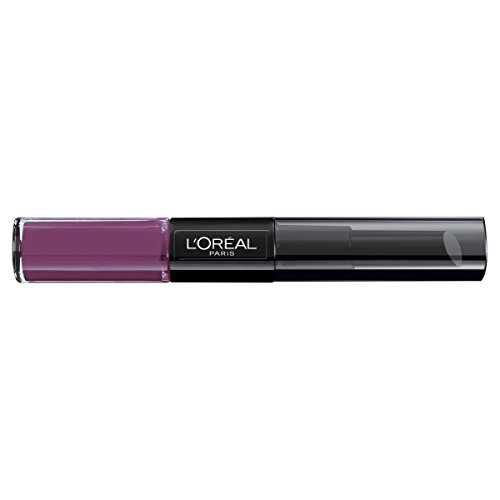 L'Oreal Paris Lippen Make-up Infaillible Lippenstift, 209 Violet Parfait /Liquid Lipstick für 24 Stunden volle Lippen mit feuchtigkeitsspendendem Lippenpflege - Balsam, 1er Pack