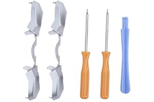 SUTINNA LB RB Replacement Buttons for Xbox One Controller, Crowbar Repairing Accessory for Xbox One Gamepad with 3.5mm Screwdriver(Black)