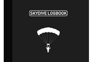 Skydive Logbook: Skydiving Log, Skydiving Record Journal, Logbook for 230 Jumps, 116 Pages Grey Cover (8.25"x6")