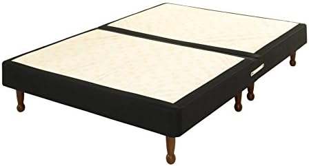 Comfy Beds Small Double Divan Base Only On Legs, 4 ft, Black
