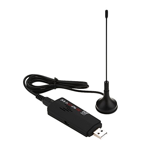 Andoer   Mini Antena de TV Sintonizador Receptor Soporte a DVB-T   DAB   FM   SDR RTL2832U   R820T Digital Port  til USB 2 0  Negro 