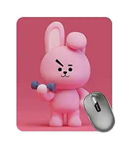 DarkBuck Gaming Mouse Pad for Girls Laptop Desktop PC Mousepads Rubber Base with Anti Skid Smooth Surface Cooky Mousepad (22 cm x 18 cm)