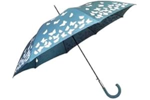 GOODFORGOODS Goods4good Paraguas Cambia de Color con la Lluvia Estrellas Corazónes Mariposas Lunares Resistente Anti Viento Largo diametro 120cm