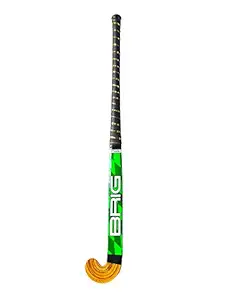 BAS Vampire Brig Fiber Glass Hockey Stick with Leather Grip (Multicolour, Full Size)