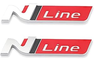 GENETICS Yuzhao per Hyundai Kona Tronco Posteriore N Line Logo Decal Emblema Decorazione Adesivi 11.6X.2.2cm 2PCS