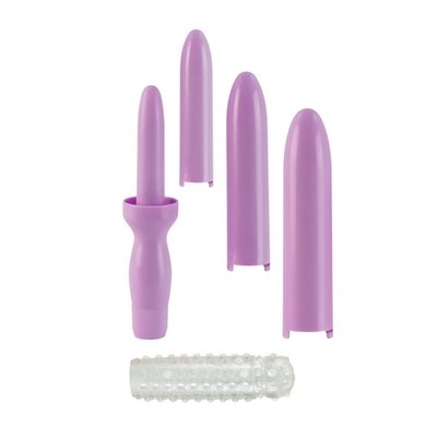 Dr. Laura Berman Intimate Basics - Dilator Set Purple Dilator with 4 Sizes Andamp Sleeve