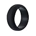 Produktbild Wenyujh Damen Herren Ring Silikon Ehering Hochzeitsringe Partnerringe für Fitness Sport Einzel&5 Stück Set (Schwarz, 64 (20,5mm))