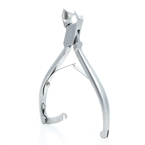 Kopfschneider Fussnagelzange Fusspflege Instrument aus speziell gehärtetem rostfreiem Edelstahl 2cm Schnittfläche und geschraubten Doppelfedern - 2