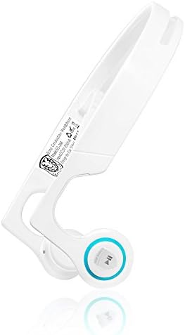 Eiffel Bone Conduction Headphones with Microphone Bluetooth 4.2 Wireless Stereo Sport Headphone with Noise Reduction Microphone (White)