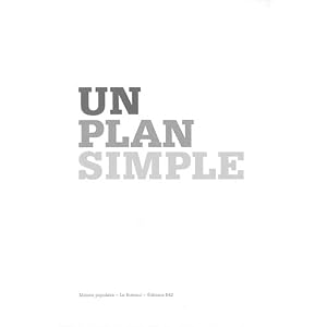Un plan simple : Perspective, scène, écran ; édition bilingue anglais-français