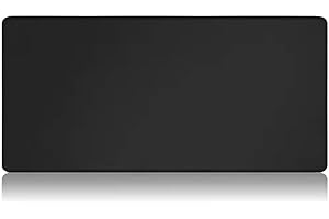Bimormat Duża podkładka pod mysz dla graczy, czarna, 600 x 300 x 2 mm, XL, podkładka pod mysz, wykonana z wysokiej jakości materiałów, poprawia precyzję i prędkość (DE-60 x 30 cm, czarna)