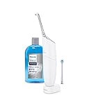 Philips Sonicare White AirFloss Pro Power Flosser & Mouthwash 2017 model - 3rd Generation (UK 2-Pin Bathroom Plug)