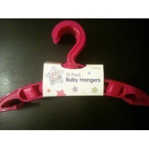 10 PACK OF BABY HANGERS PINK