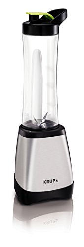 Krups KB203D Standmixer Smoothie to Go Perfect Mix 2000, 0.6 L, 300 W, edelstahl gebürstet / schwarz - 2