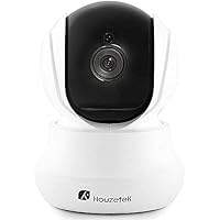 Telecamera di Sorveglianza, Houzetek 720P HD IP Camera Wifi Wireless Videocamera di Sorveglianza con Visione Notturna a Infrarossi, Audio Bidirezional,Telecamera IP Camera IPC di Sicurezza Wireless