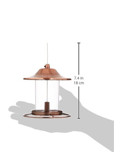 Woodstream 312C Perky-Pet Panorama-Vogelfutterspender, Kupfer - 8