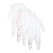 Bluezoo Pack Of Four Babies White Bunny And Heart Printed Sleepsuits 0-3 Months