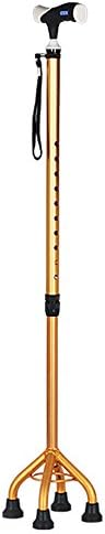 QFFL Crutch Retractable Four-leg Crutches The Elderly Single Turn 2 Colors Available Crutches Walker ( Size : Small four feet )