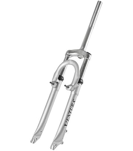 Fourche vtc 28'' acier fileté 1'' 1/8 noir v-brake a tasseaux