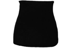 belldessa Nierenwärmer- Uni schwarz - Bauchwärmer/aus warmen__ Fleece - Frottee___ Nierengurt Leibwärmer Männer Frau Kinder Sport Baby Gr. Größe 11 12 13 14 bis..