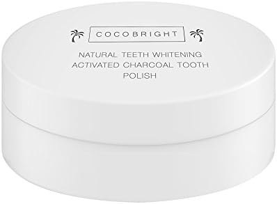 Charcoal Teeth Whitening Powder by COCOBRIGHT | 100% Organic Activated Charcoal for Teeth Whitening | Natural Alternative to Teeth Whitening Stripes