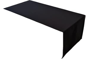 Lemos Home Hochwertiger Tischläufer Tischwäsche aus 100% Baumwolle Kollektion Konzept, Farbe & Größe wählbar (Tischläufer - 30x100cm, Schwarz)