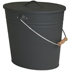 Axentia 333251 Poubelle à cendres Métal Noir 33 x 34 x 28 cm