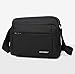 Produktbild Herren Business lässig EIN-Schulter-Tasche Canvas Mehrschicht kleine quadratische Tasche wasserdicht Estiltto Tasche Postbote Tasche, Wandern Klettertasche (schwarz)